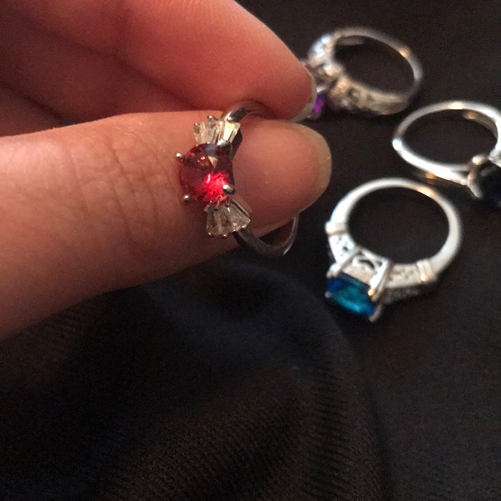 Rhodium Plated rings